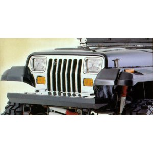 Jeep Wrangler TJ Bumper - Front - Rugged Ridge - Rock Crawler - Textured Black - `97-`06 Jeep Wrangler TJ Bumper - Front - Rugged Ridge - Rock Crawler - Textured Black - `97-`06